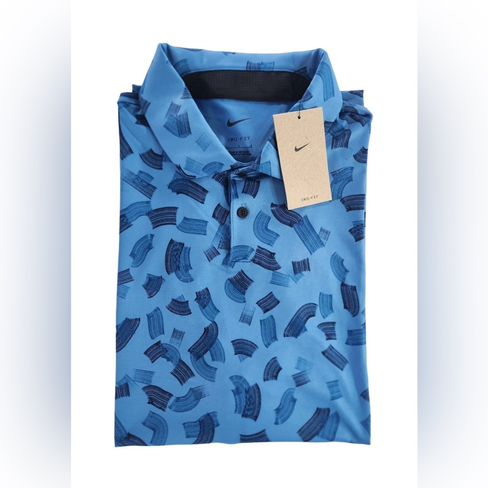 Nike Golf Men's Dri-FIT Tour Micro Print Polo Shirt FD5739-402 size small NEW